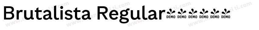 Brutalista Regular字体转换